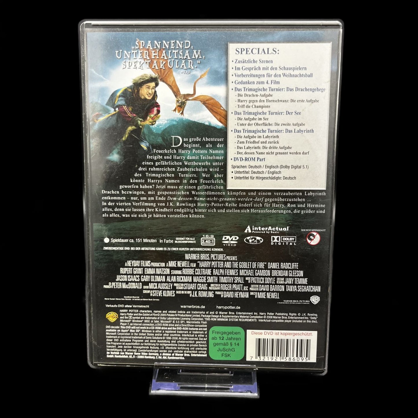 Harry Potter und der Feuerkelch - DVD - Warner Bros - Top Zustand