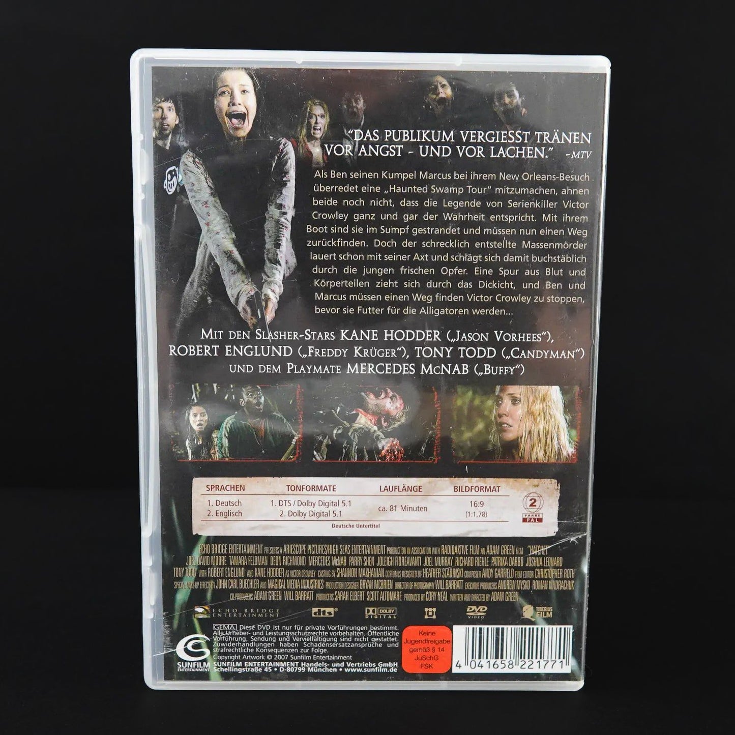 Hatchet - Old School American Horror - Uncut Version - DVD - Deutsch
