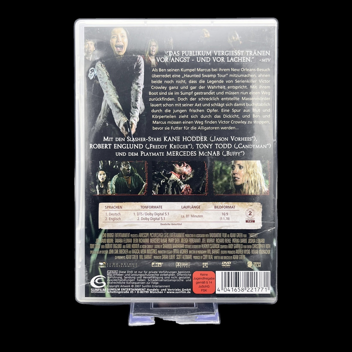 Hatchet - Uncut Version - Kane Hodder - Horror - DVD - Slasher - Gebraucht