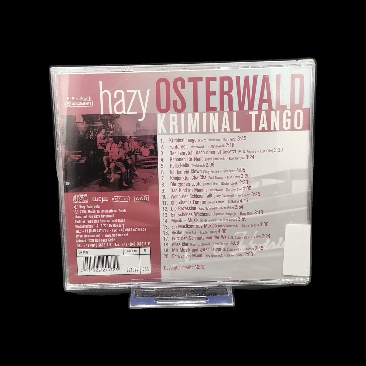 Hazy Osterwald - Kriminal Tango - 2004 - CD - Oldies - Album - Gebraucht