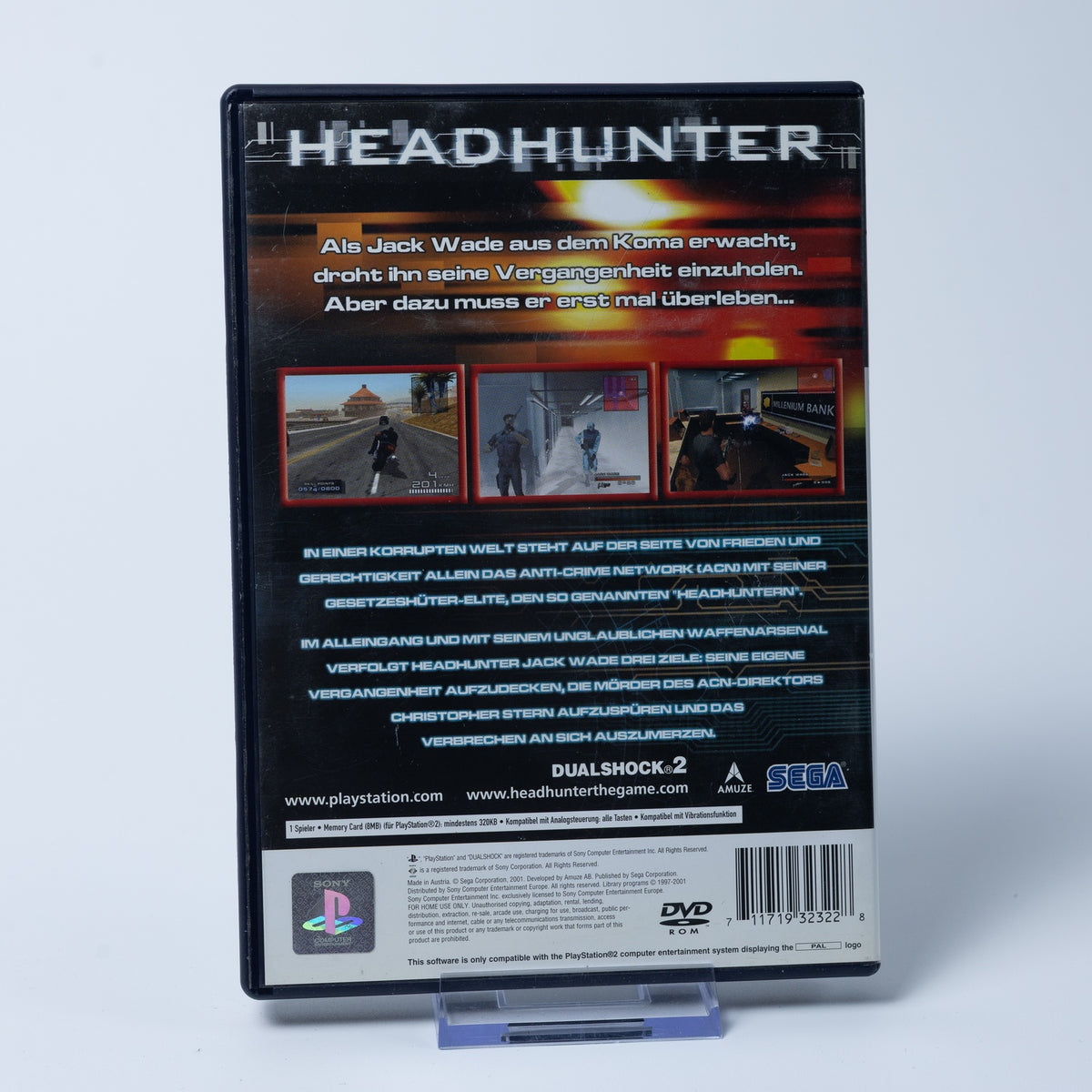 Headhunter - Playstation 2 PS2 Spiel - CiB / Mit Anleitung - PAL - Zustand Gut