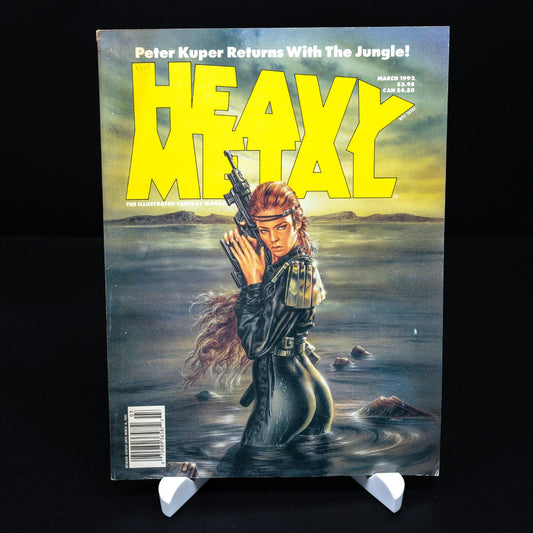 Heavy Metal - Vintage Comic / Fantasy Magazin - März 1992- Zustand Z 2-3