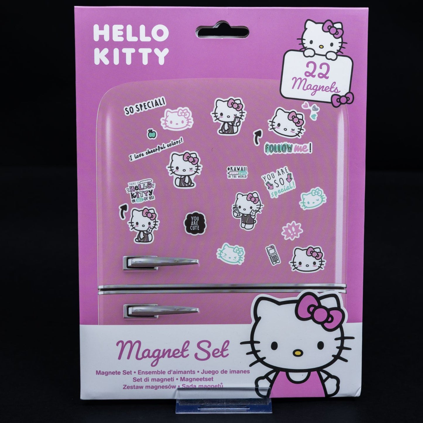 Hello Kitty Magnet Set - 22 Kühlschrank-Magnete - NEU