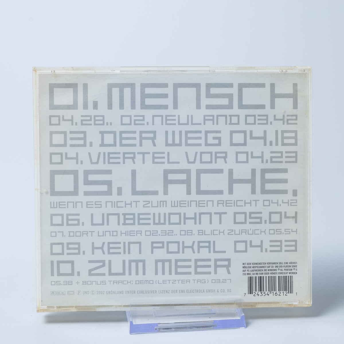 Herbert Grönemeyer - Mensch - Musik-CD - Pop - Album - 2002 - Gebraucht