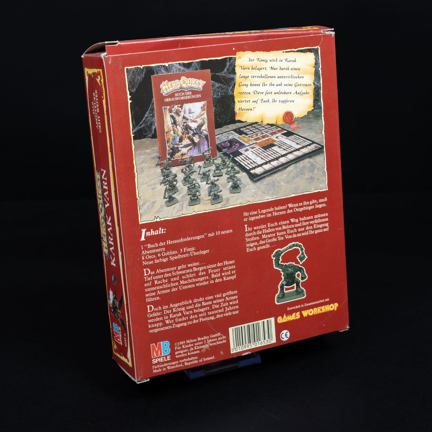 Hero Quest - Karak Varn Erweiterung - Vollständig & Unbemalt - Zustand Sehr Gut