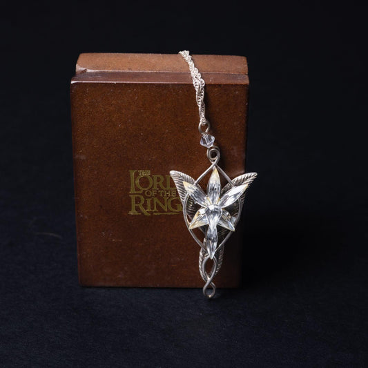 herr-der-ringe-arwens-abendstern-925-silber-anhaenger-nlp-inc-mit-holz-box-2 - Utopia Collectibles