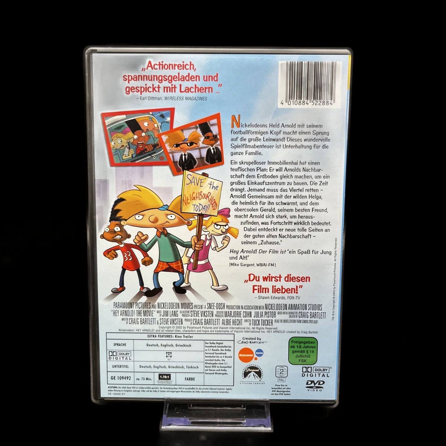Hey Arnold - The Movie - Nickelodeon - DVD - Paramount - Sehr guter Zustand