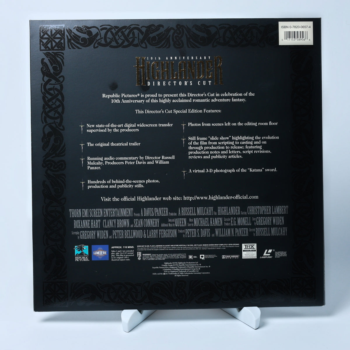 Highlander 10th Anniversary Director's Cut - LaserDisc - Zustand Sehr Gut