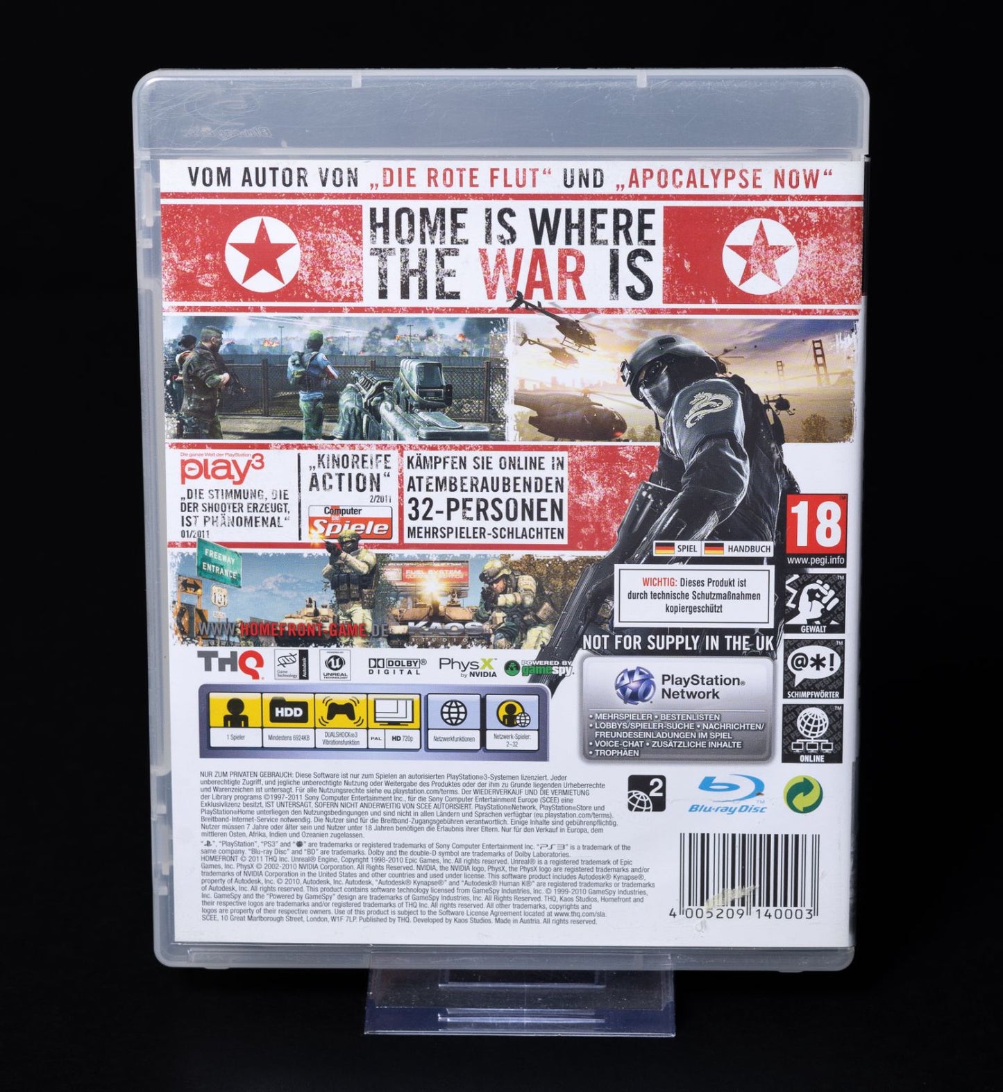 Homefront - Playstation 3 PS3 Spiel - PAL - CiB - Zustand Gut
