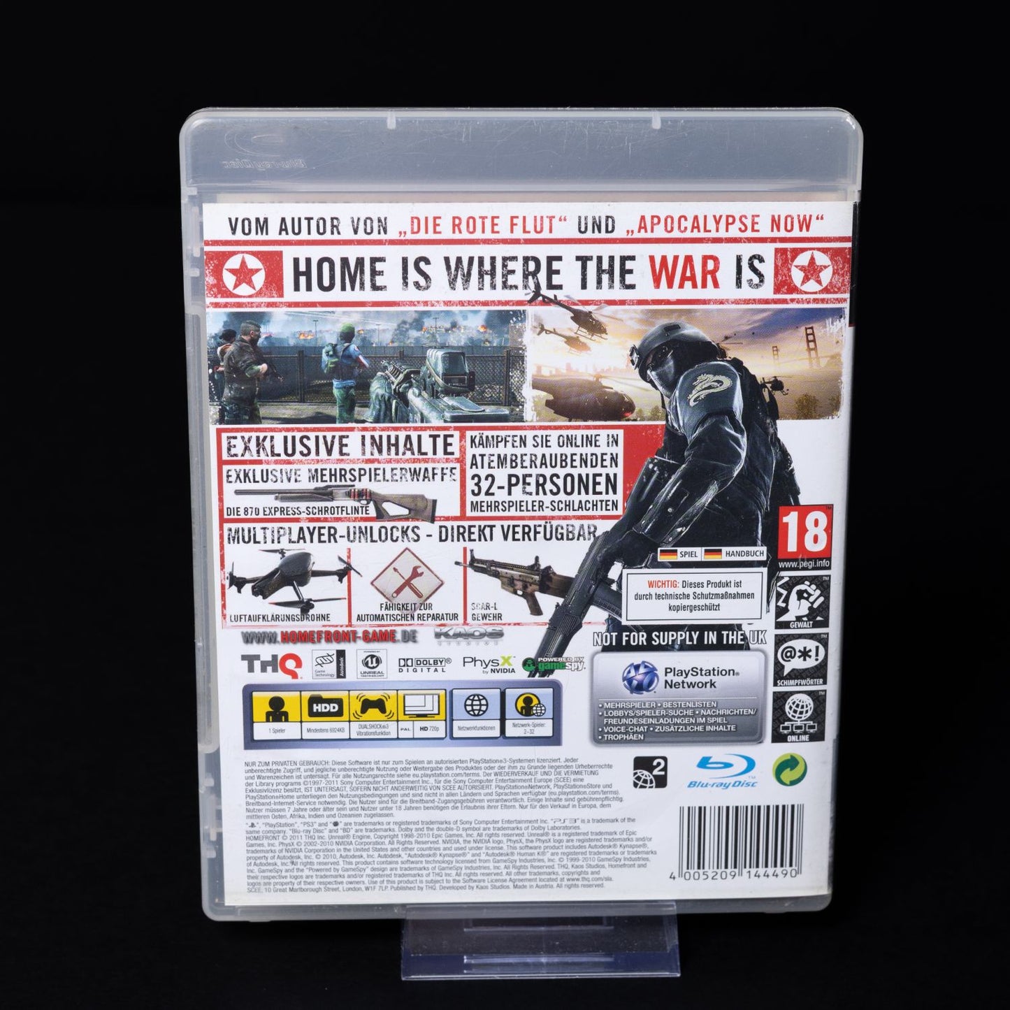 Homefront - Playstation 3 PS3 Spiel - PAL Deutsch - Mit Anleitung - Zustand Gut