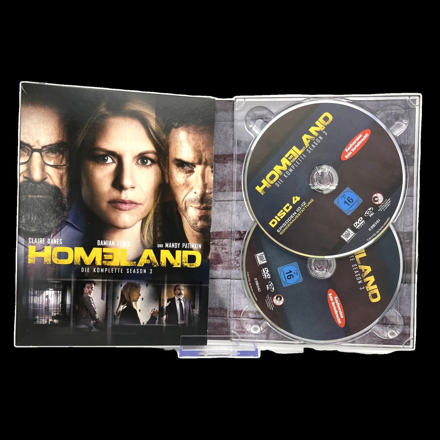 Homeland - Die Komplette Season 3 - 12 Episoden auf 4 Discs - DVD - Gebraucht