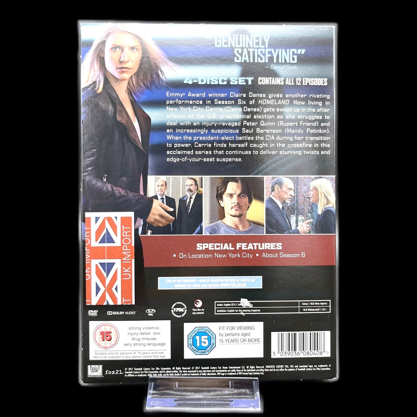 Homeland - Staffel 6 - 4-Disc-Set - UK Import - Thriller & Mystery - DVD