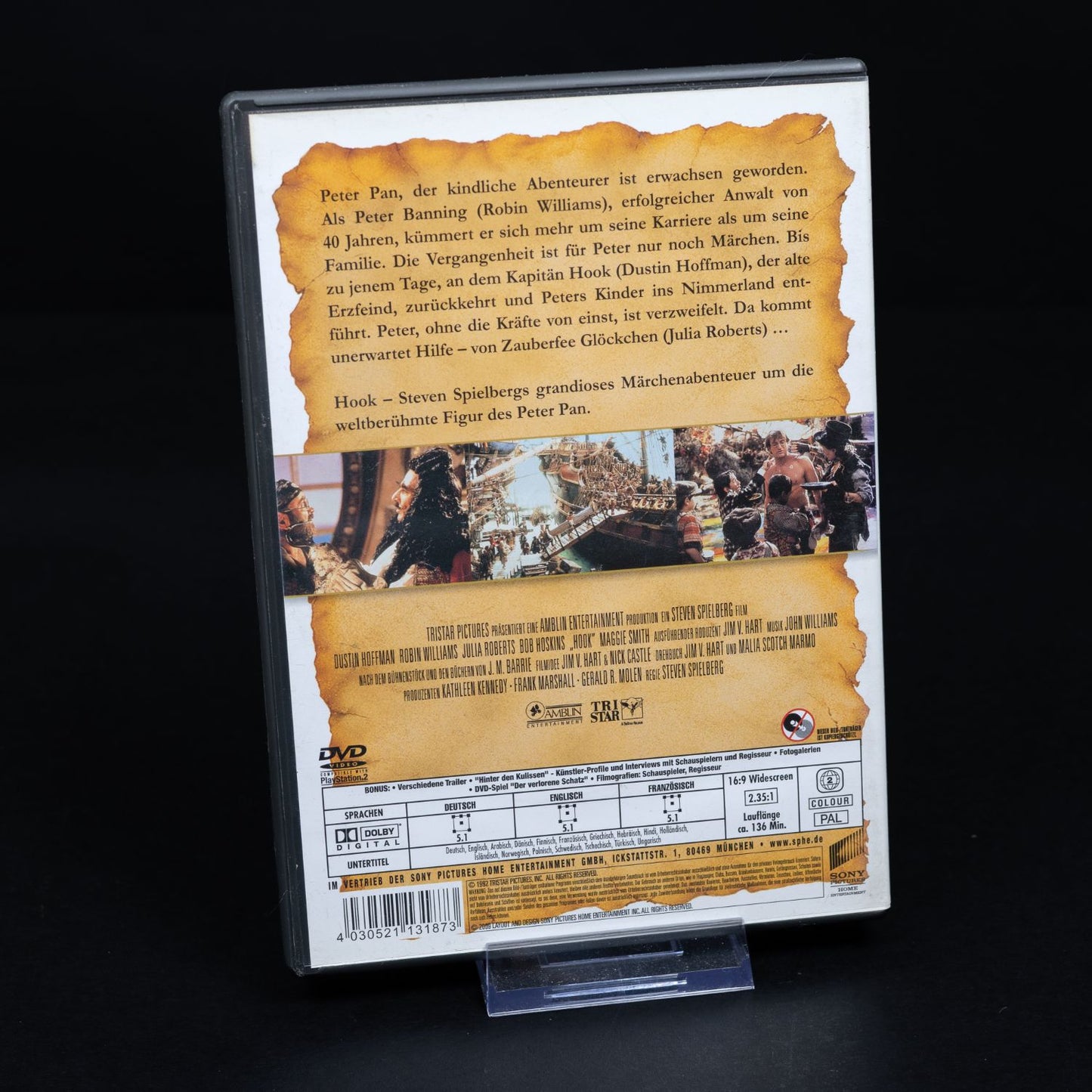 Hook - Collector's Edition DVD - Robin Williams - Zustand Sehr Gut