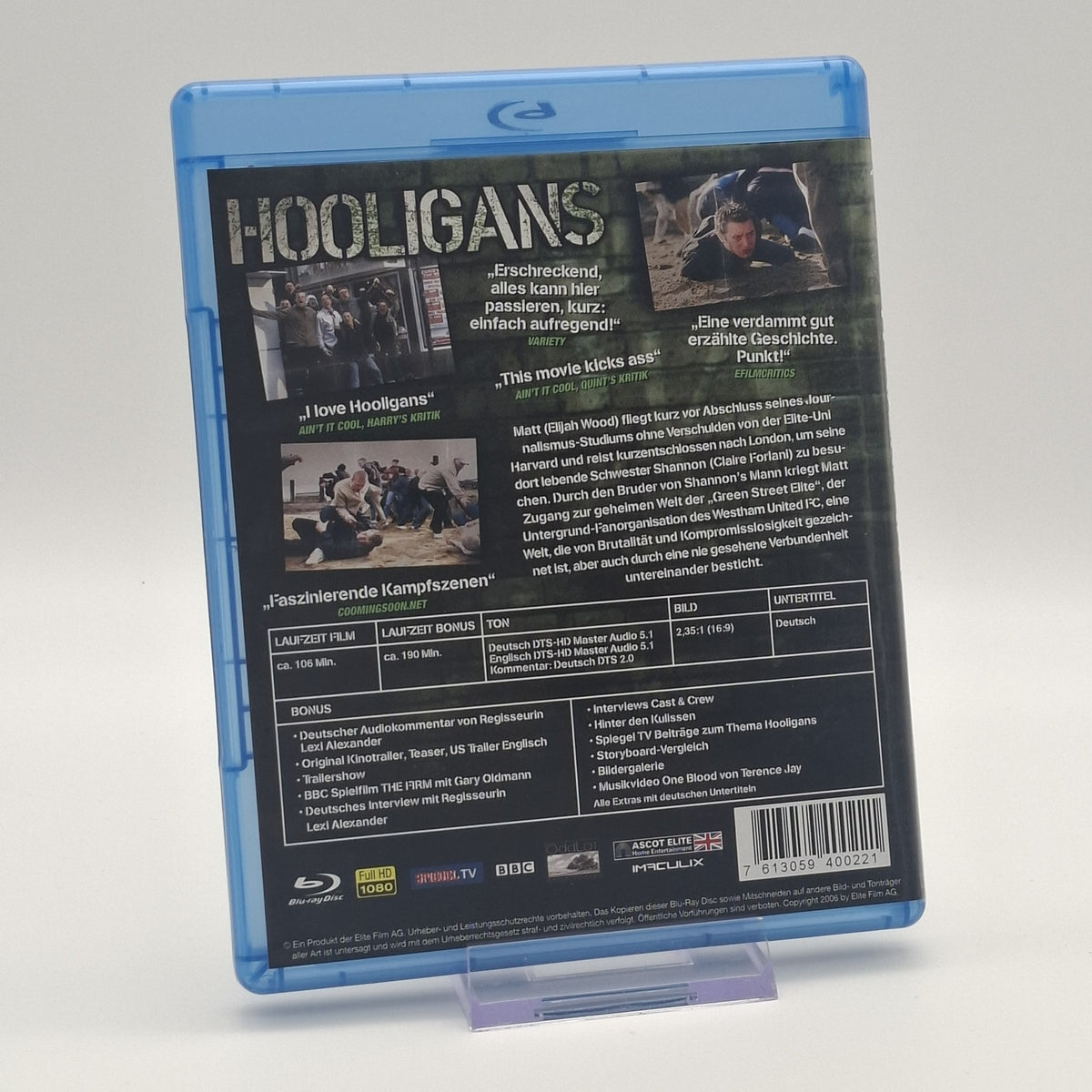 Hooligans - Deluxe Edition - Mit Elijah Wood - Blu-Ray - Film - Zustand Sehr Gut