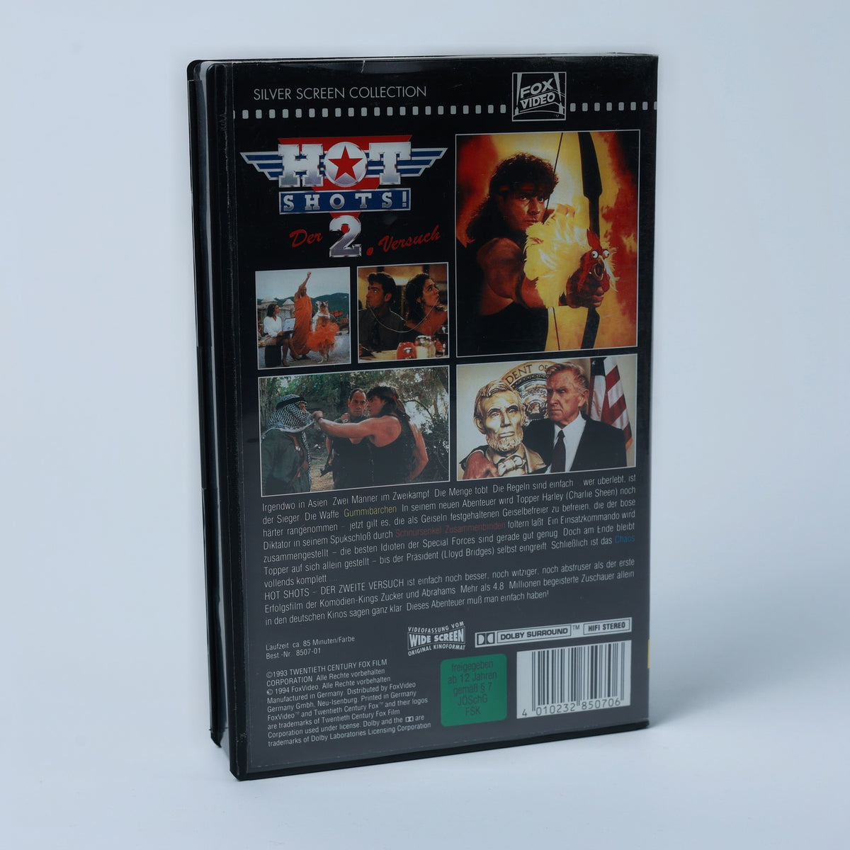 Hot Shots! der 2. Versuch - Charlie Sheen - 1993 - PAL - VHS - Zustand Gut