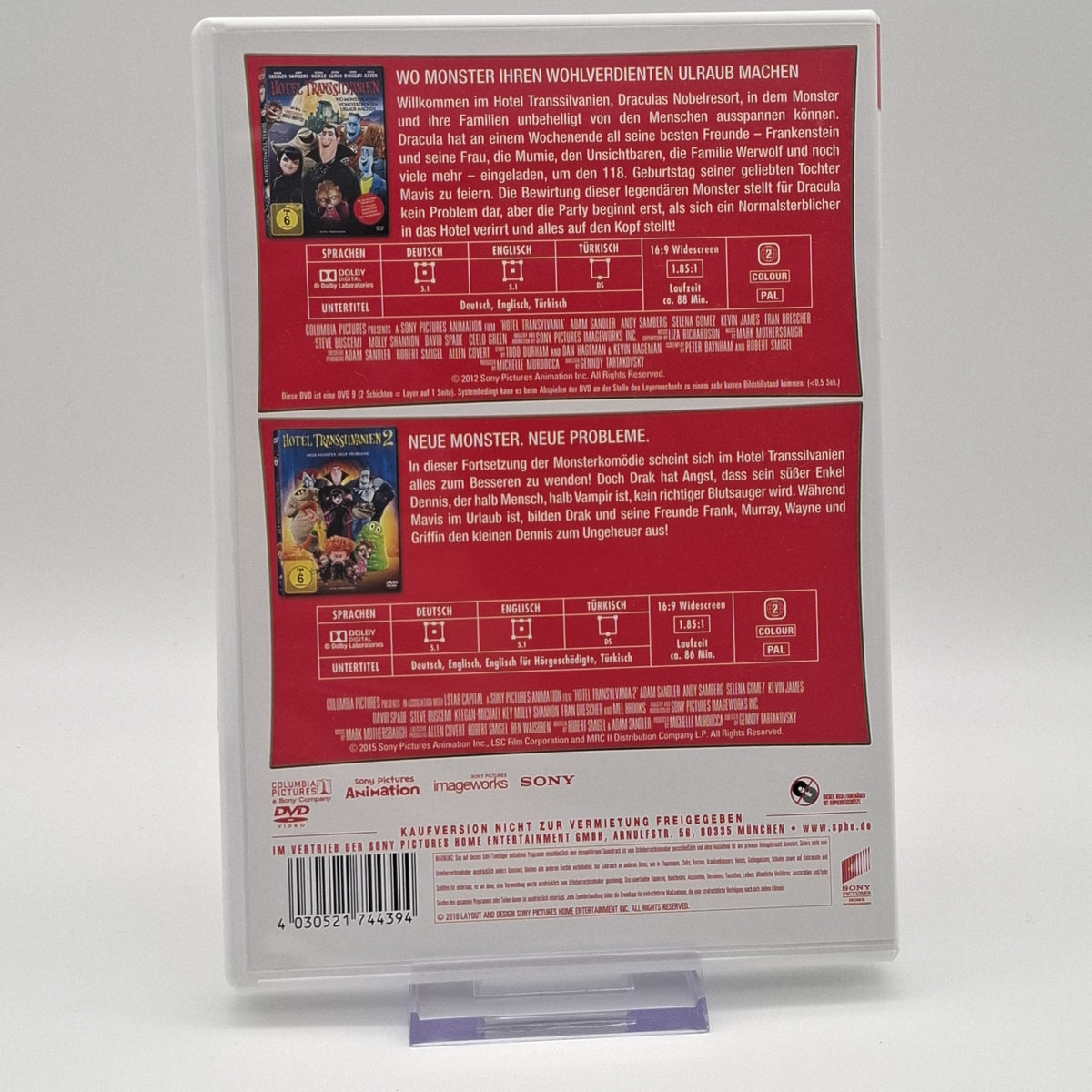 Hotel Transsilvanien 1 & 2 - 2-Disc Set - DVD - Film - Zustand Sehr Gut