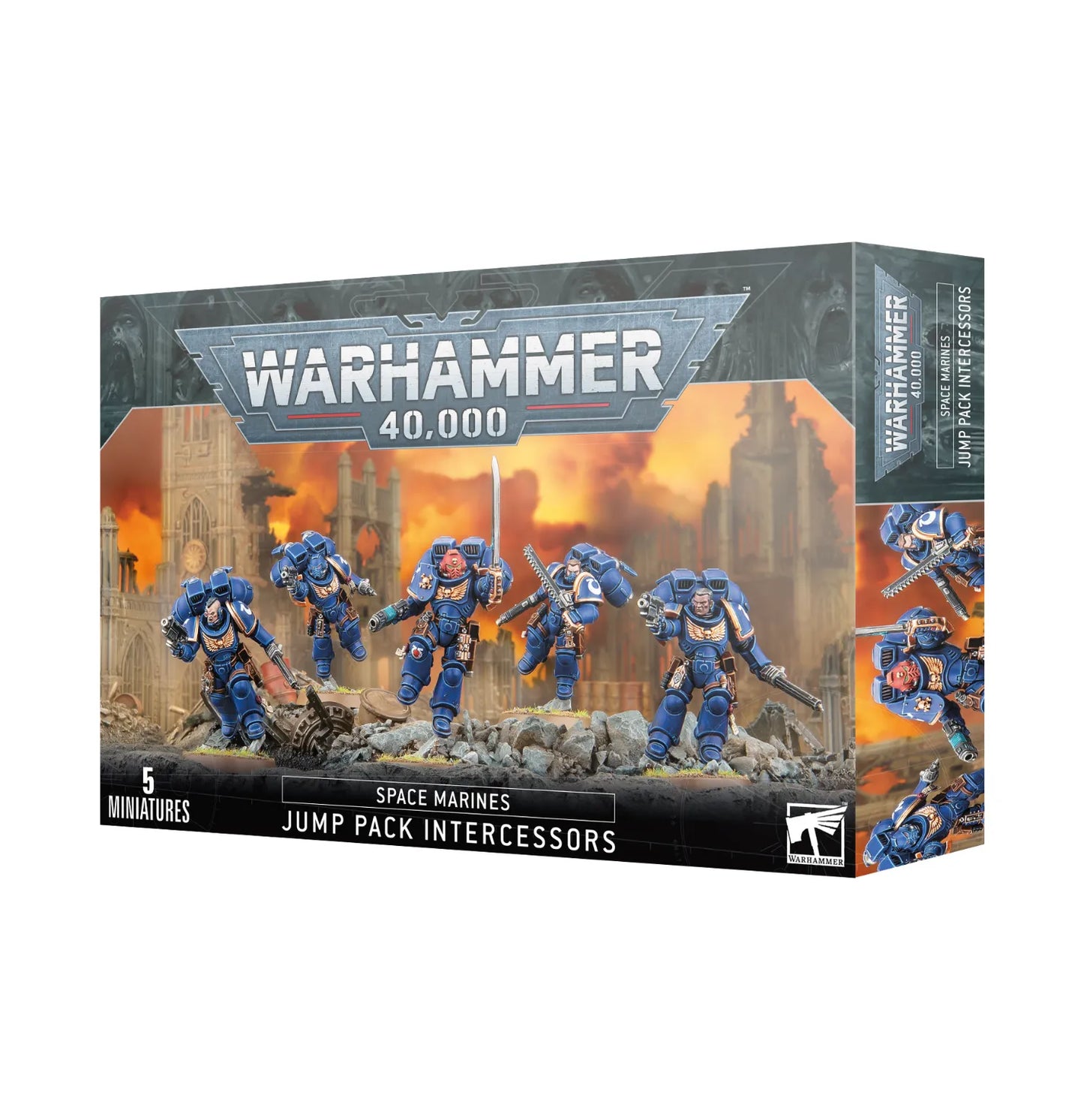 Warhammer: 40K - Space Marines: Jump Pack Intercessors Squad - Tabletop Minis