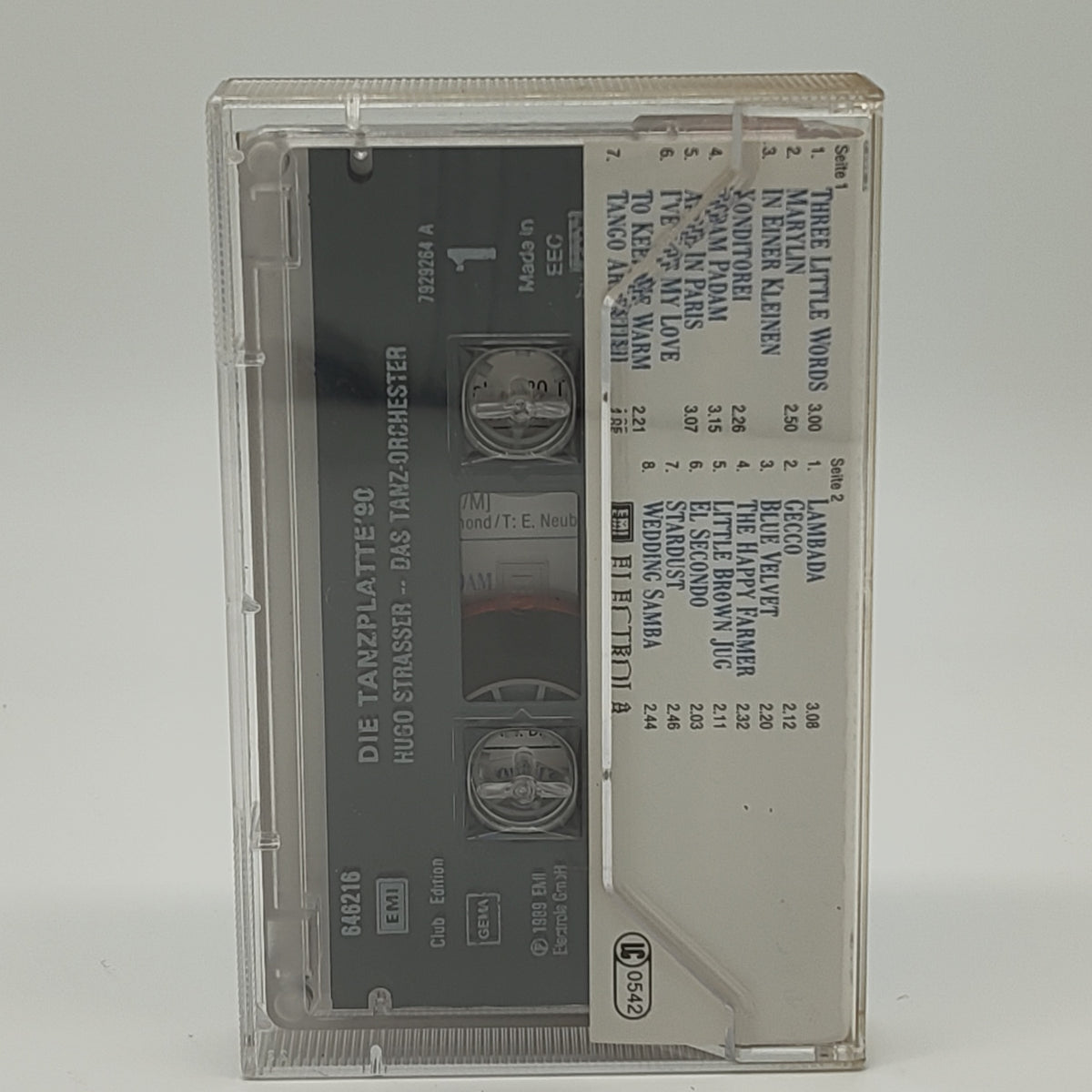 Hugo Strasser - Die Tanzplatte '90 - 1989 - Album - Musikkassette - Gebraucht