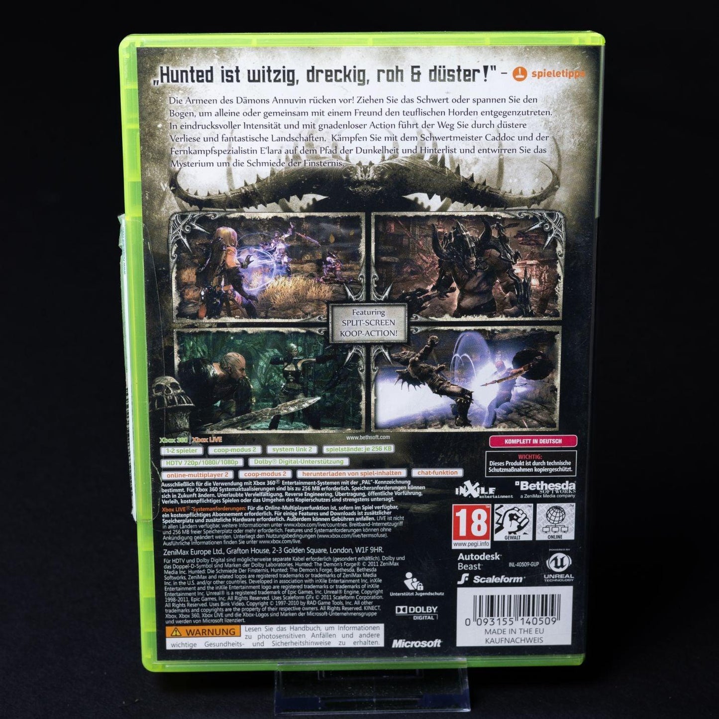 hunted-xbox-360-spiel-pal-cib-mit-anleitung-zustand-sehr-gut-3 - Utopia Collectibles