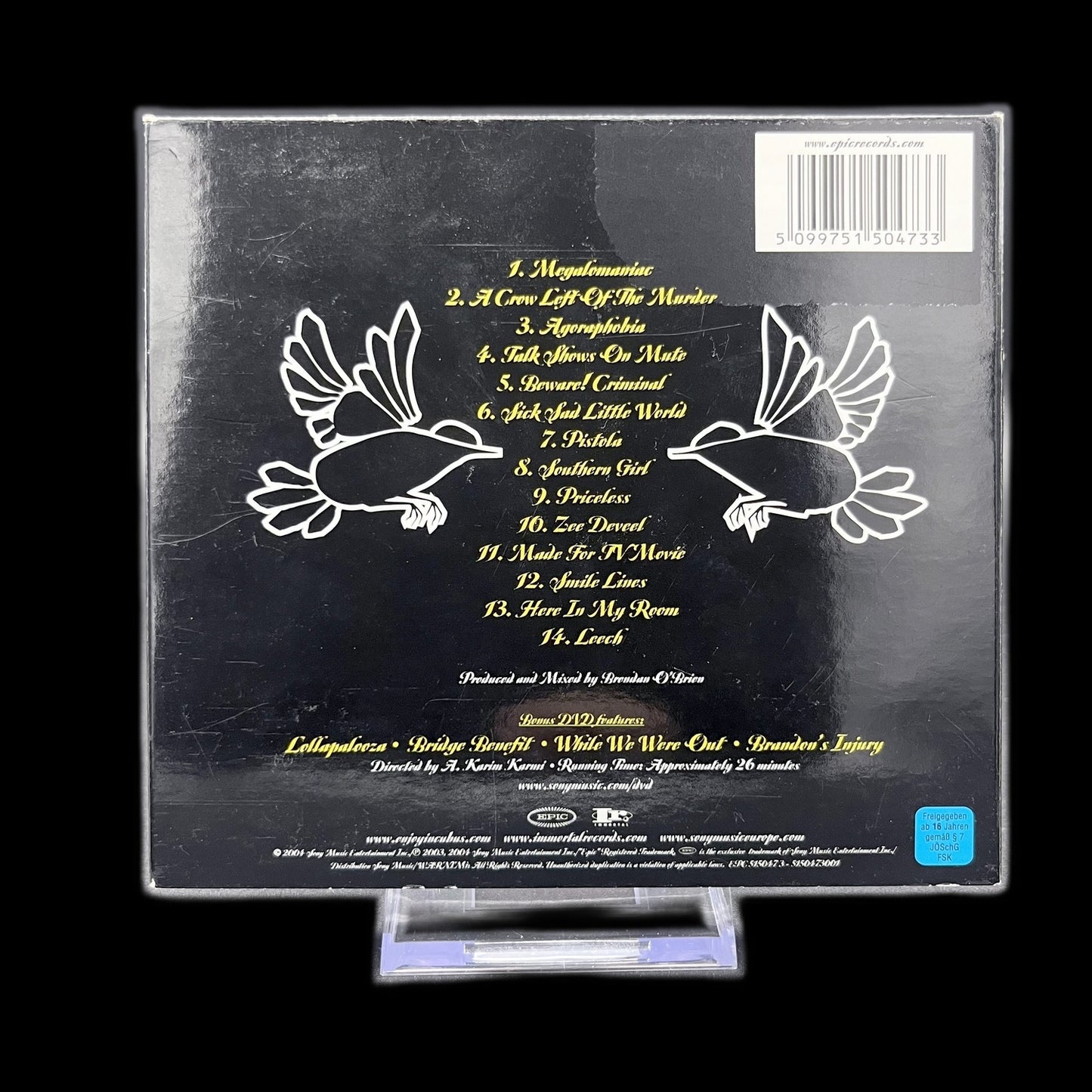 Incubus - A Crow Left Of The Murder - 2004 - CD+DVD - Rock - Album - Gebraucht