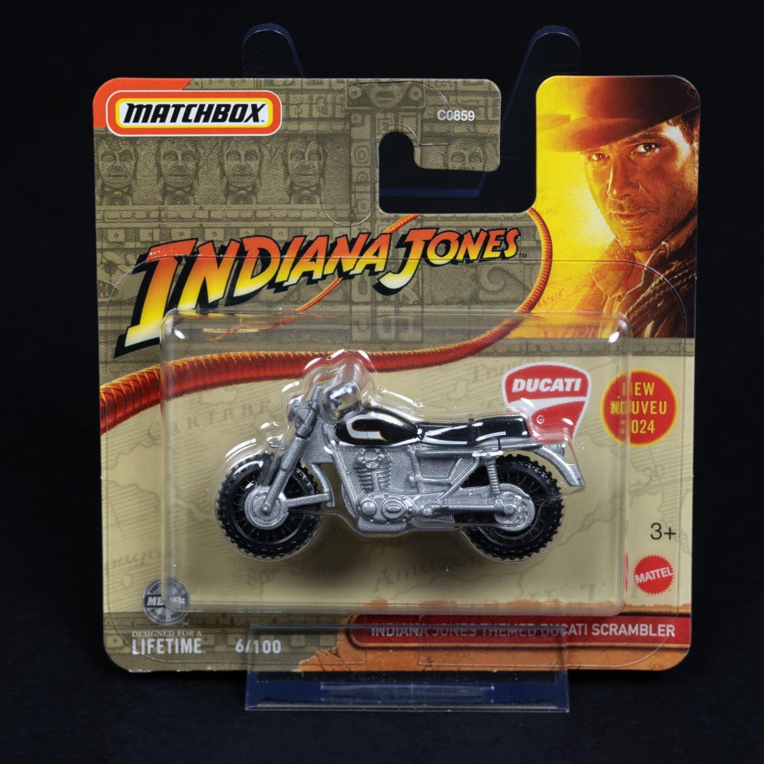 indiana-jones-ducati-scrambler-standmodell-mattel-matchbox-164-ovp-1 - Utopia Collectibles