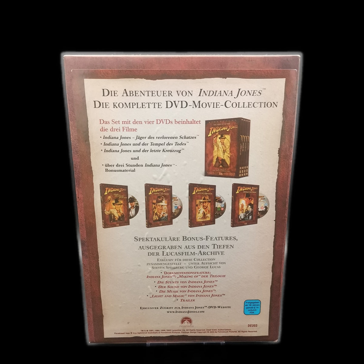 Indiana Jones - DVD Box Set - THX Mastered - Bonus Disc - DVD - Film - Gebraucht
