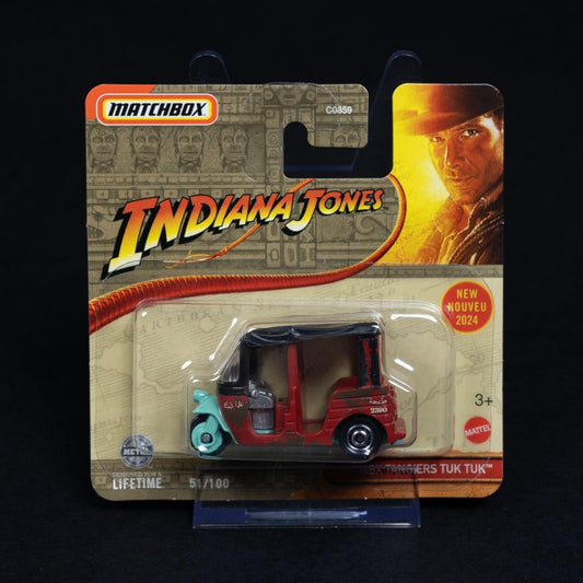 indiana-jones-mbx-tangiers-tuk-tuk-standmodell-matchbox-164-ovp-1 - Utopia Collectibles