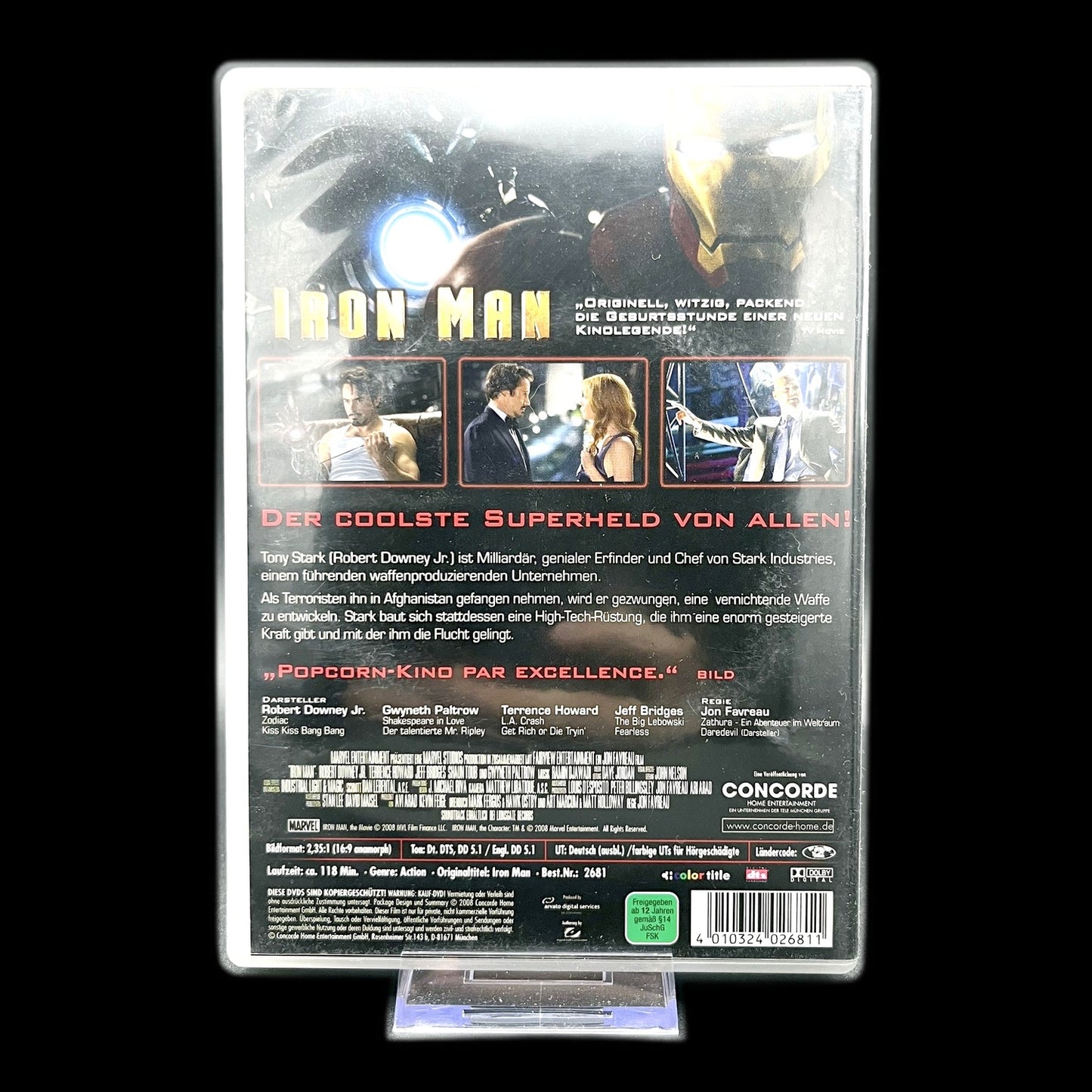 Iron Man - Marvel - Robert Downey Jr - 2008 - Action Film - DVD - Gebraucht