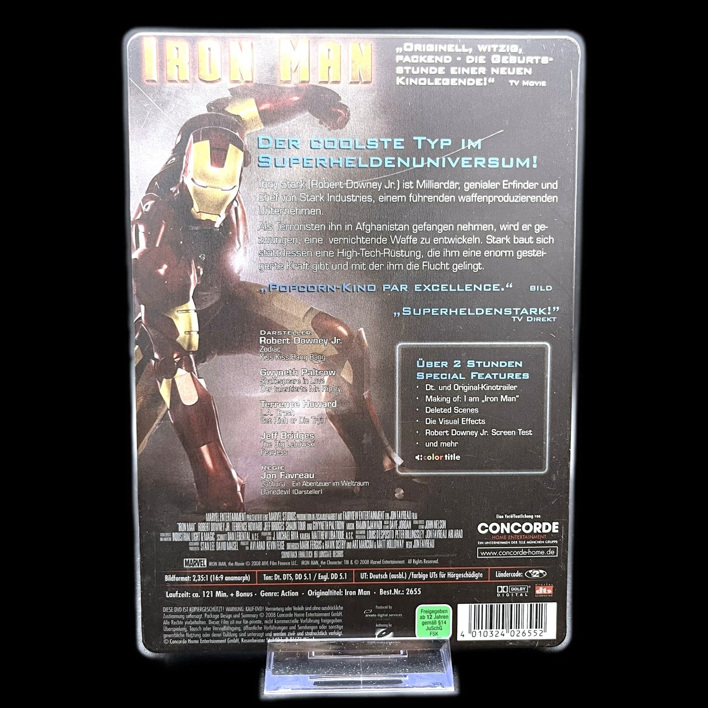Iron Man - Marvel - Limited Edition - Steelbook - 2-Disc Set - DVD - Gebraucht