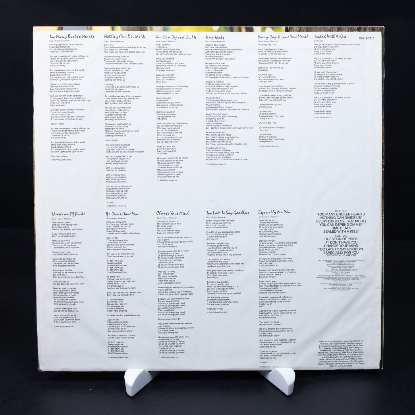 Jason Donovan – Ten Good Reasons - Vinyl LP 12'' Schallplatte - NM / NM