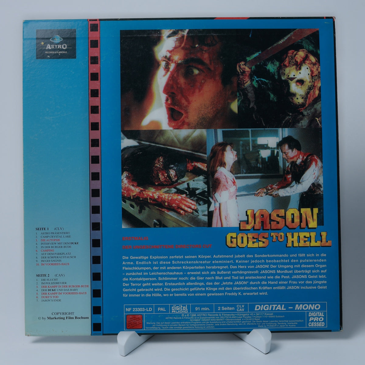Jason Goes to Hell - The Final Friday - Friday the 13th - LaserDisc - Zust. Gut