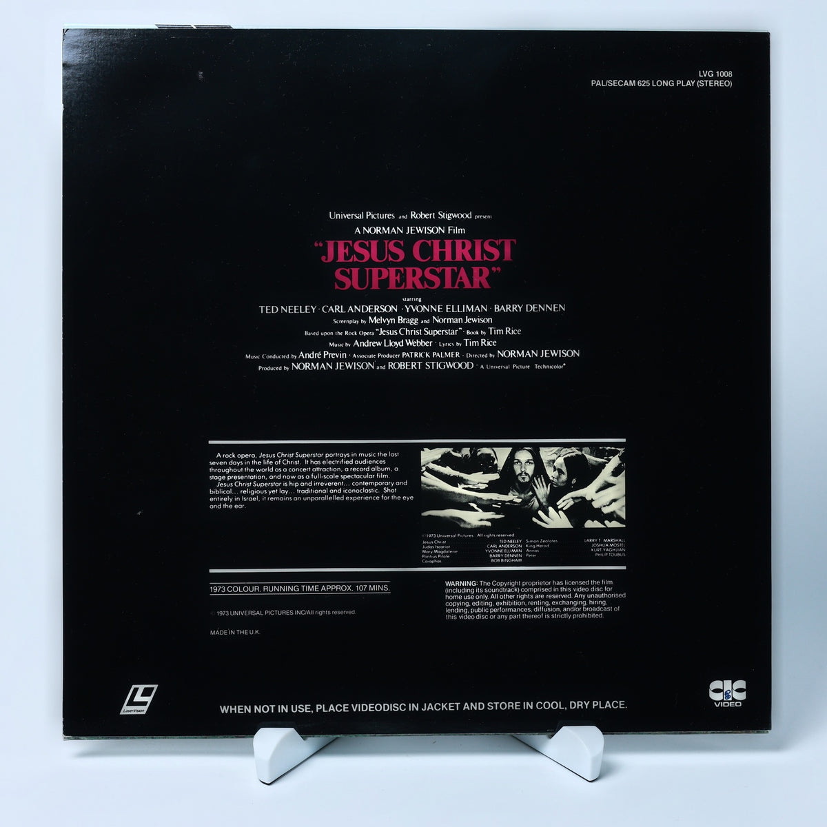 Jesus Christ Superstar - 1973 - Universal - Stereo - LaserDisc - Zustand Gut
