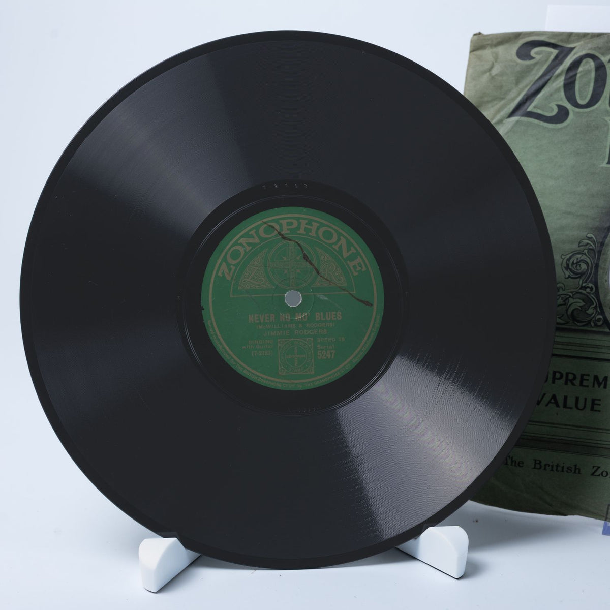 Jimmie Rodgers - Blue Yodel No. 3 / Never No Mo' Blues - Shellack - VG+ / G+