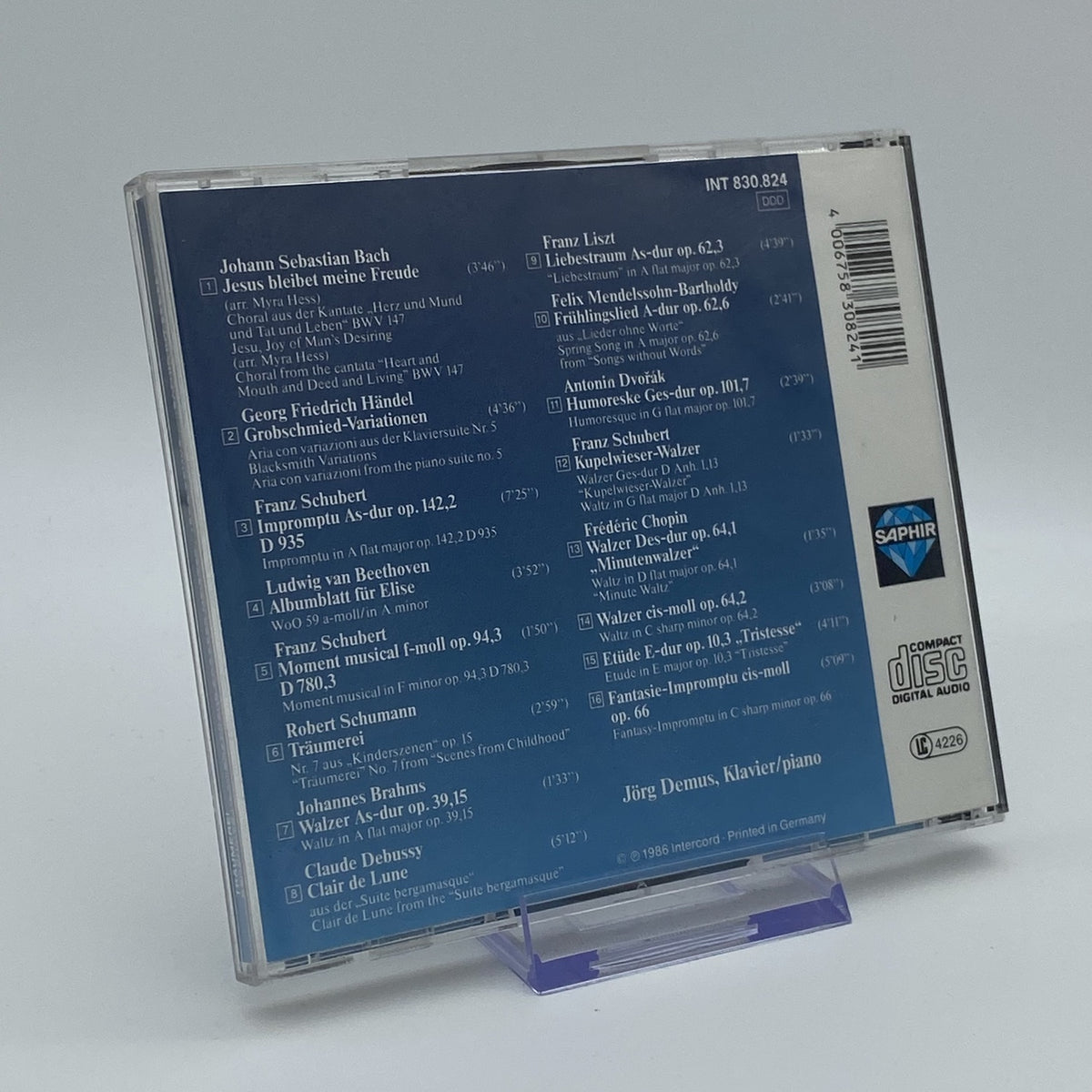 Jörg Demus - Träumerei - Berühmte Klavierstücke Großer Meister - CD - Gebraucht