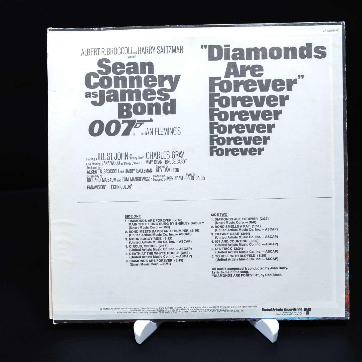 Diamonds Are Forever - James Bond 007 Soundtrack - Vinyl Schallplatte - VG+ / VG