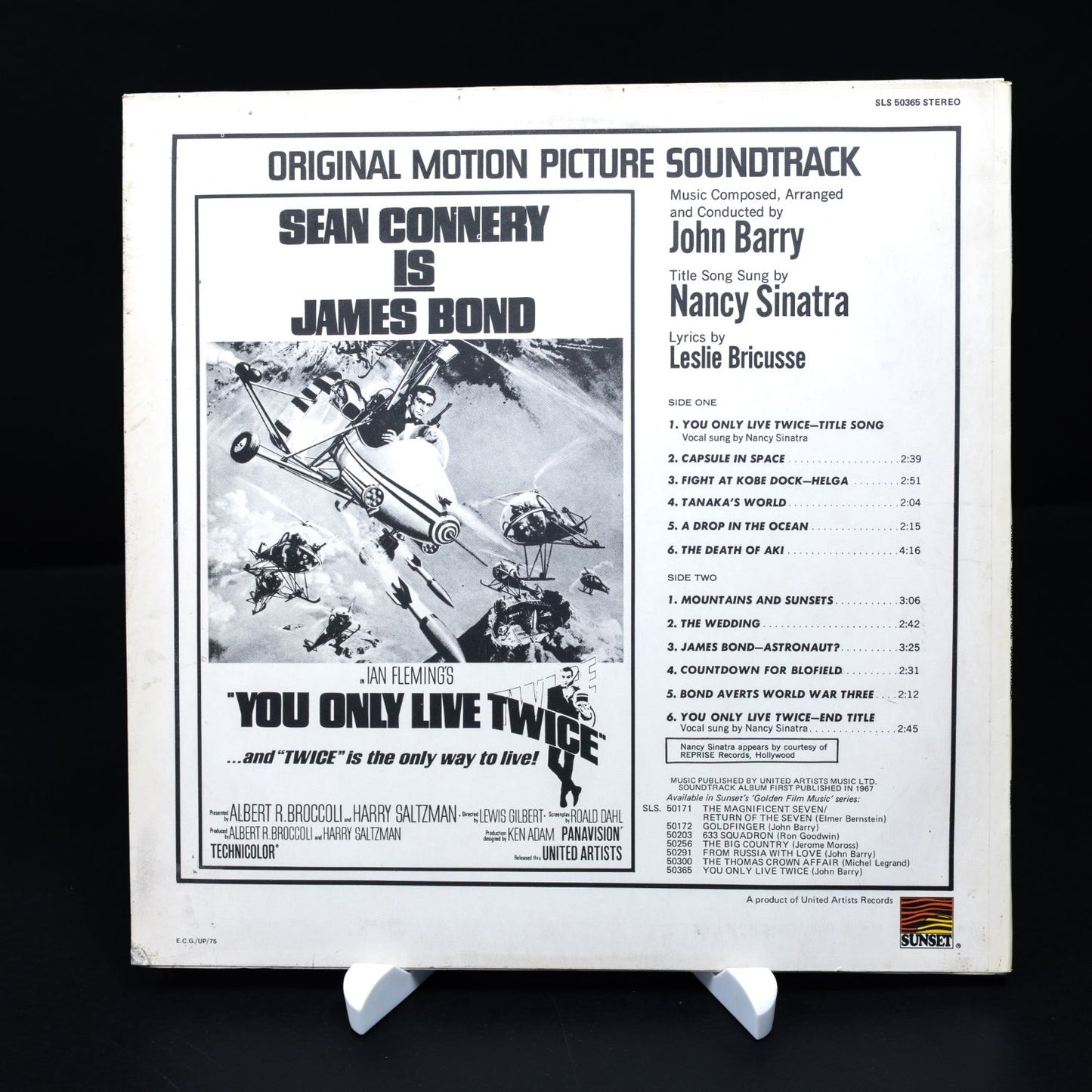 You Only Live Twice - James Bond 007 Soundtrack - Vinyl Schallplatte - NM / NM