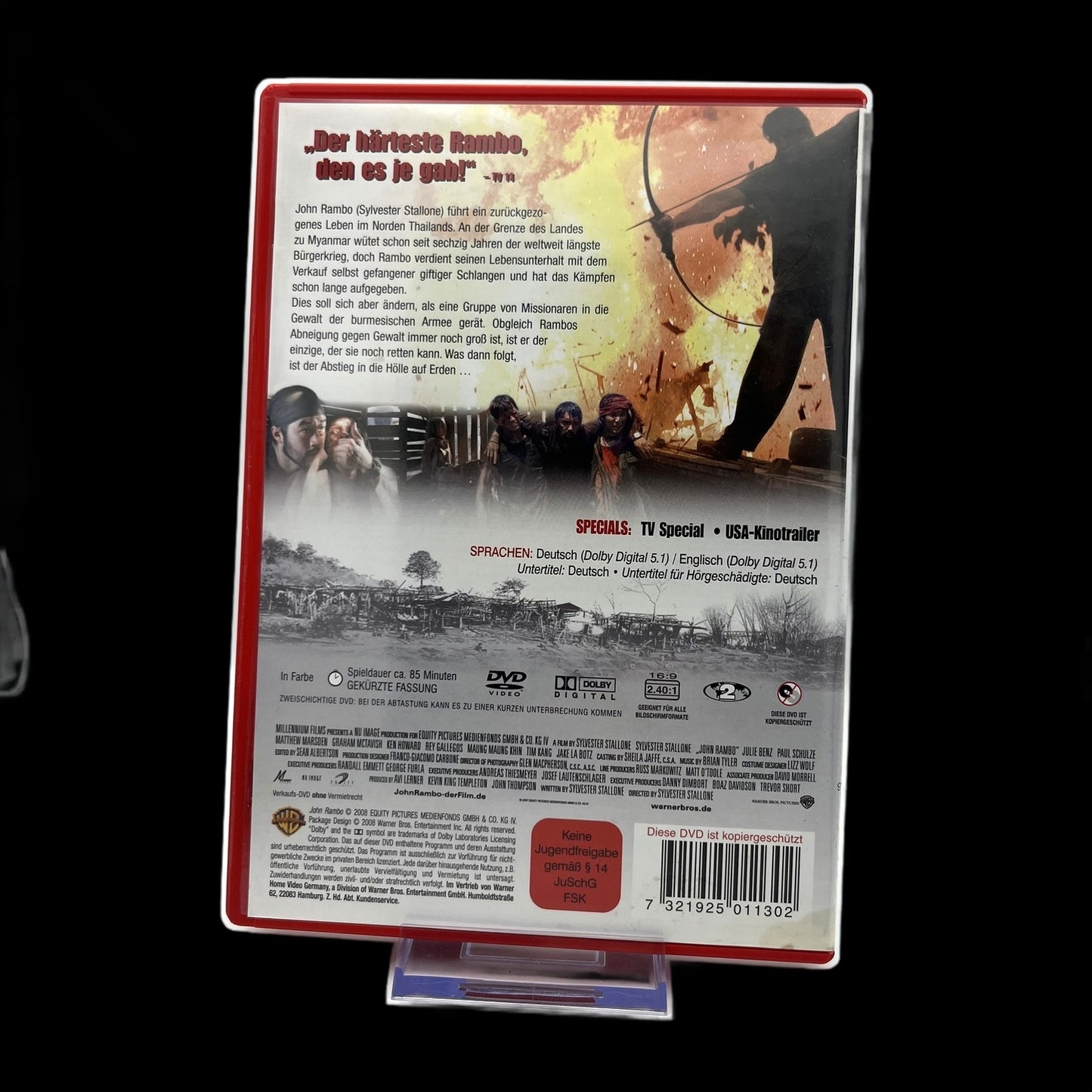 John Rambo - Rambo - Ungekürzte Fassung - TV Special - DVD - Action - Gebraucht