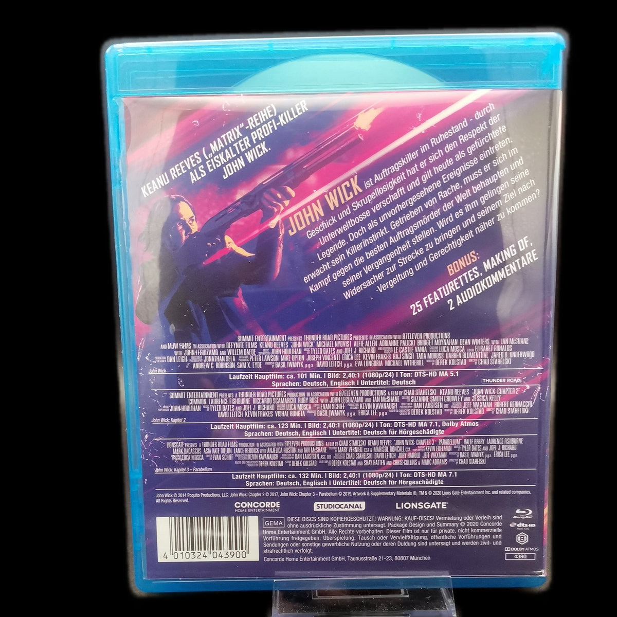 John Wick Kapitel 1-3 - John Wick - Trilogie - 3 Discs - Blu-Ray - Gebraucht