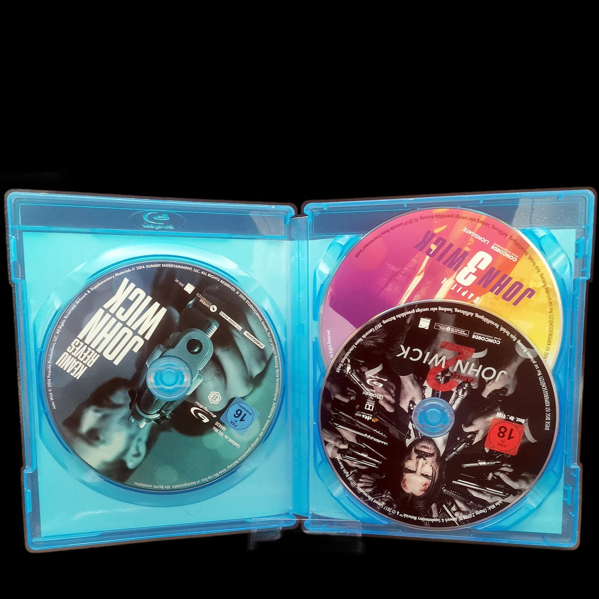 John Wick Kapitel 1-3 - John Wick - Trilogie - 3 Discs - Blu-Ray - Gebraucht