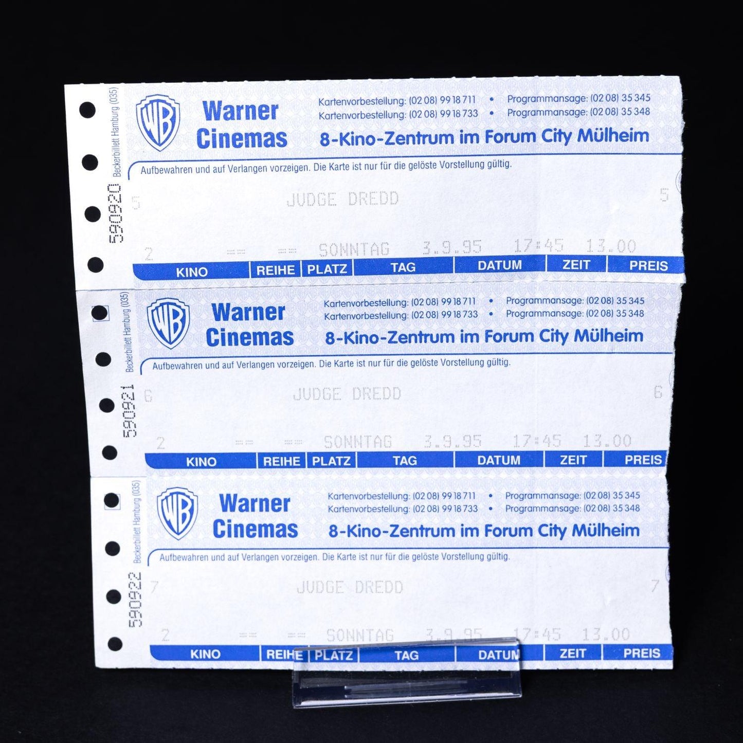 judge-dredd-1995-vcl-vhs-big-box-mit-kinoticket-popcorn-tuete-top-zustand-4 - Utopia Collectibles