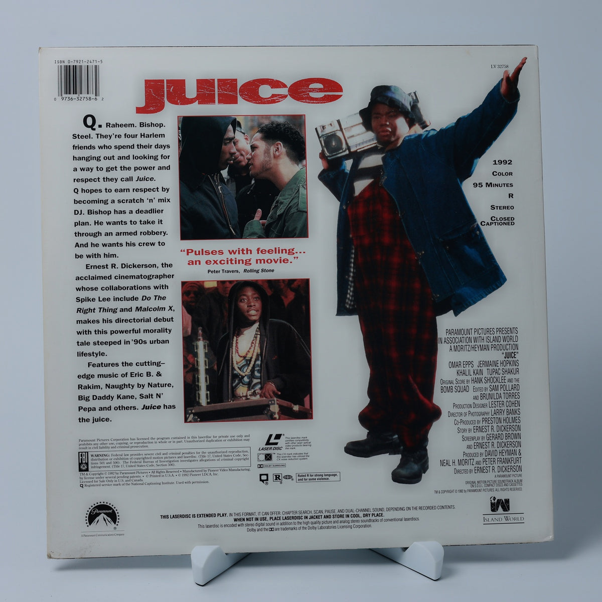 Juice - 1992 - LaserDisc - Paramount Pictures - Tupac Shakur - Zustand Sehr Gut