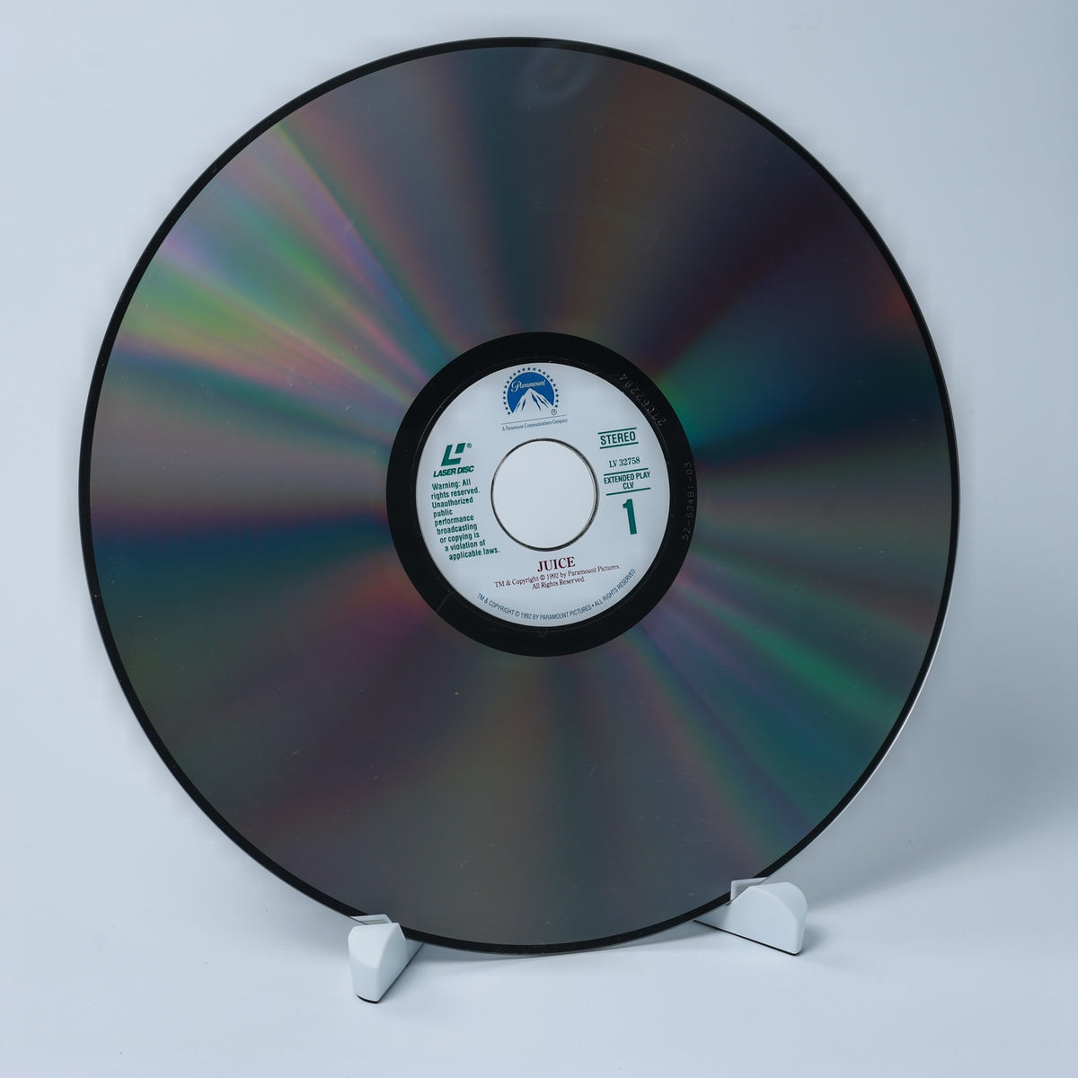 Juice - 1992 - LaserDisc - Paramount Pictures - Tupac Shakur - Zustand Sehr Gut