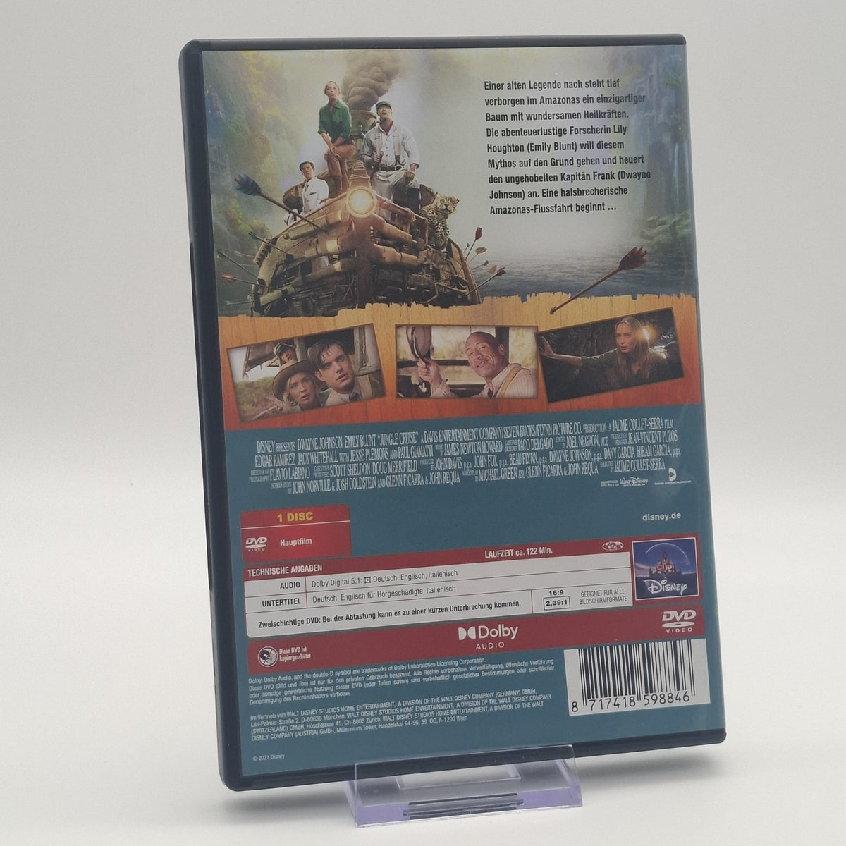Jungle Cruise - Disney - Dwayne Johnson - Emily Blunt - DVD - Zustand Sehr Gut