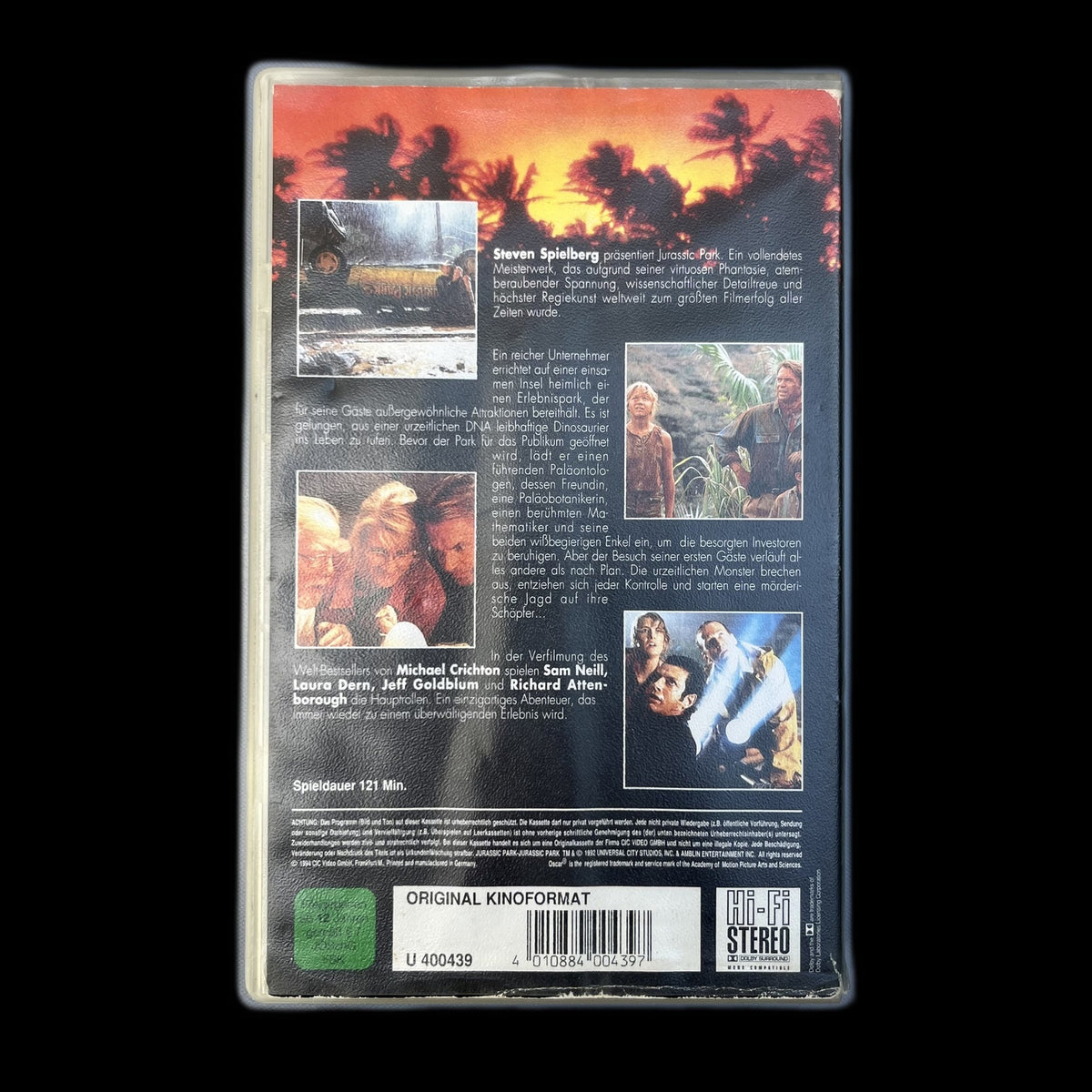 Jurassic Park - Werbung für Kenner-Spielzeug im Inlay - VHS - PAL - Gebraucht