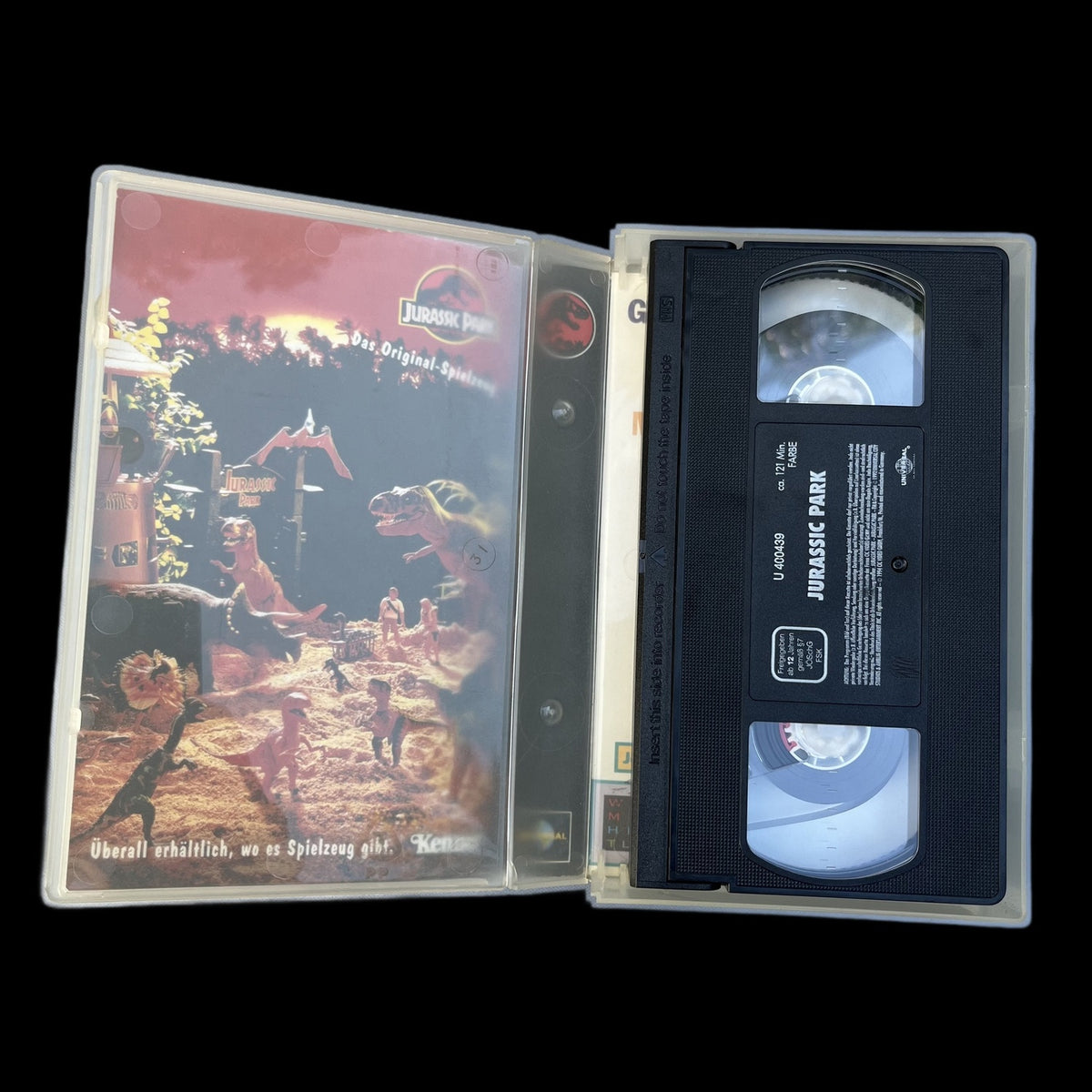 Jurassic Park - Werbung für Kenner-Spielzeug im Inlay - VHS - PAL - Gebraucht