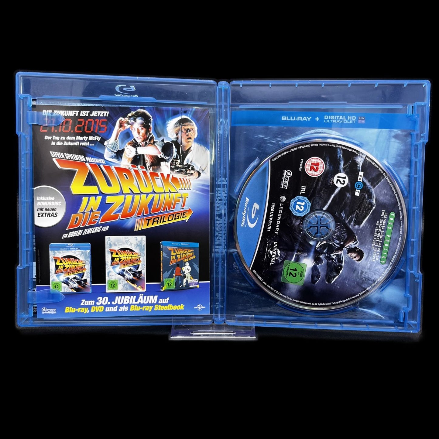 Jurassic World - Chris Pratt - Dinosaurier Action - Blu-Ray - Top Zustand