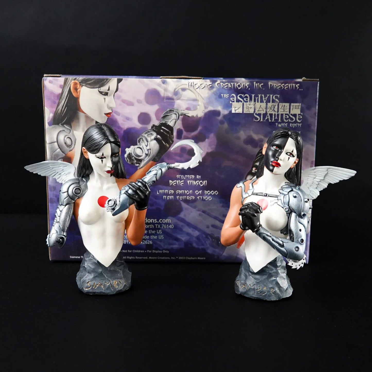 Kabuki Siamese (Doppel-Büste) – MAC – LOW NUMBER 0060/3000 – David Mack – OVP