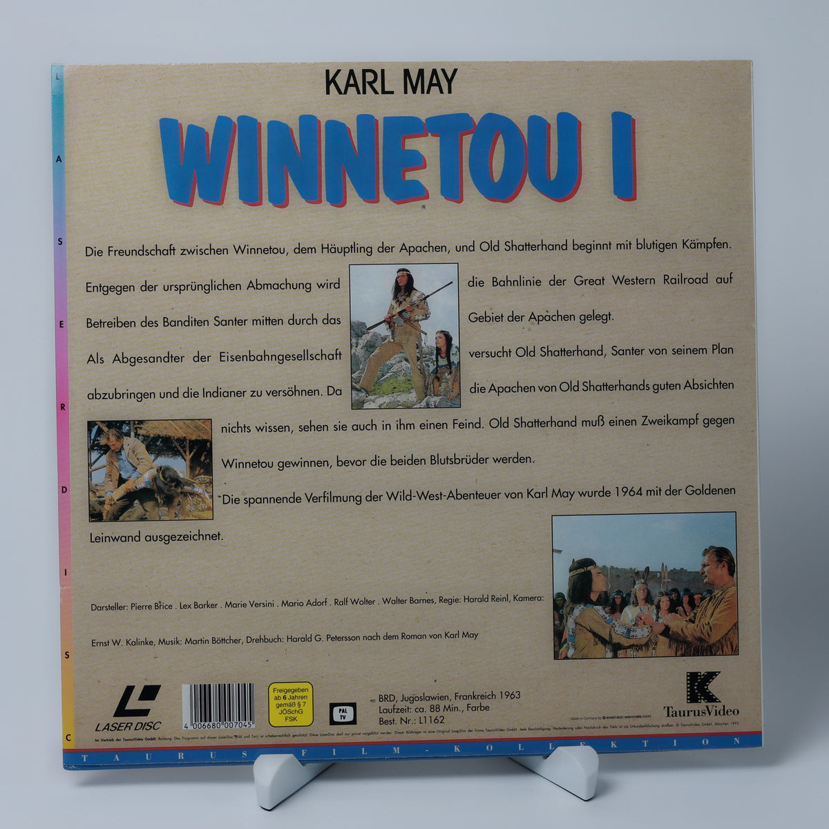 Karl May Winnetou I - Lex Barker, Pierre Brice - LaserDisc - Zustand Sehr Gut