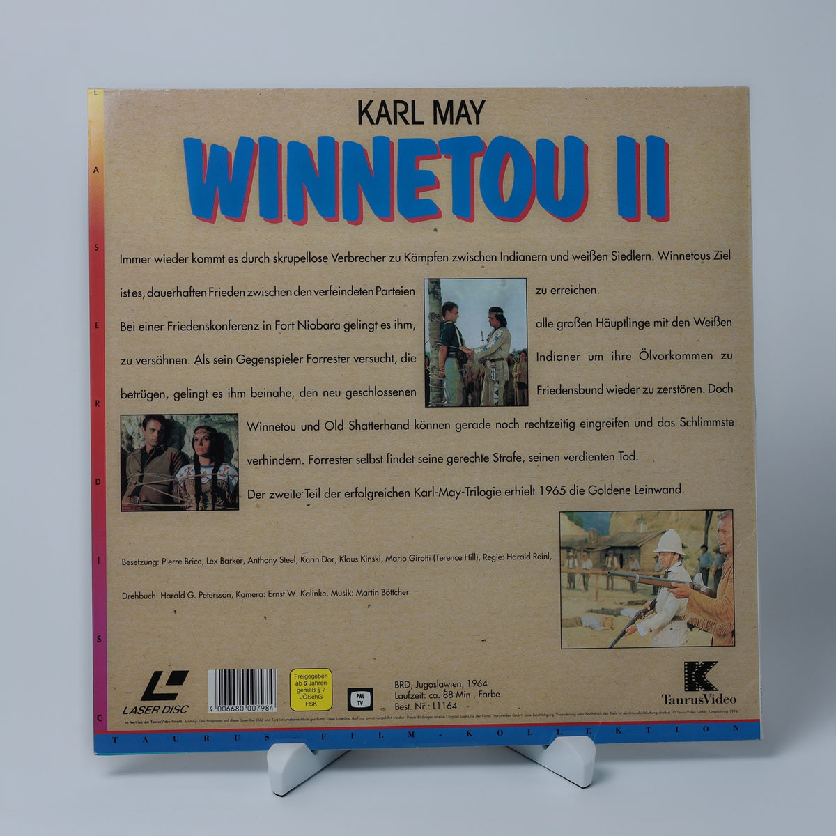 Karl May Winnetou II - LaserDisc - Taurus Video - 1994 - Zustand Sehr Gut