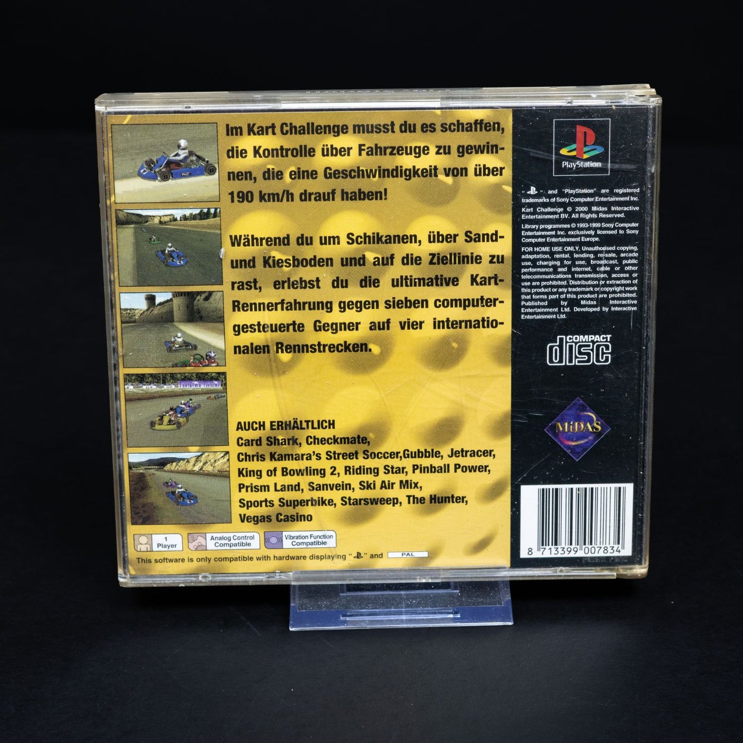 Kart Challenge - Playstation PS1 Spiel - CiB - PAL - Zustand Okay